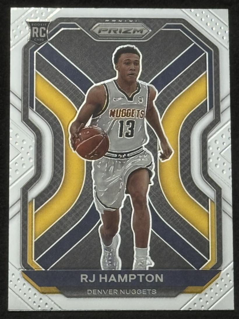 2020-21 Panini Prizm Basketball Prizm RJ Hampton RC #286 Denver Nuggets