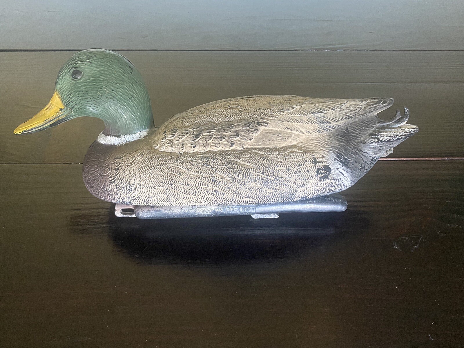Vintage SPORT PLAST "CARRYLITE" DUCK DECOY MALLARD DRAKE MADE IN ITALY