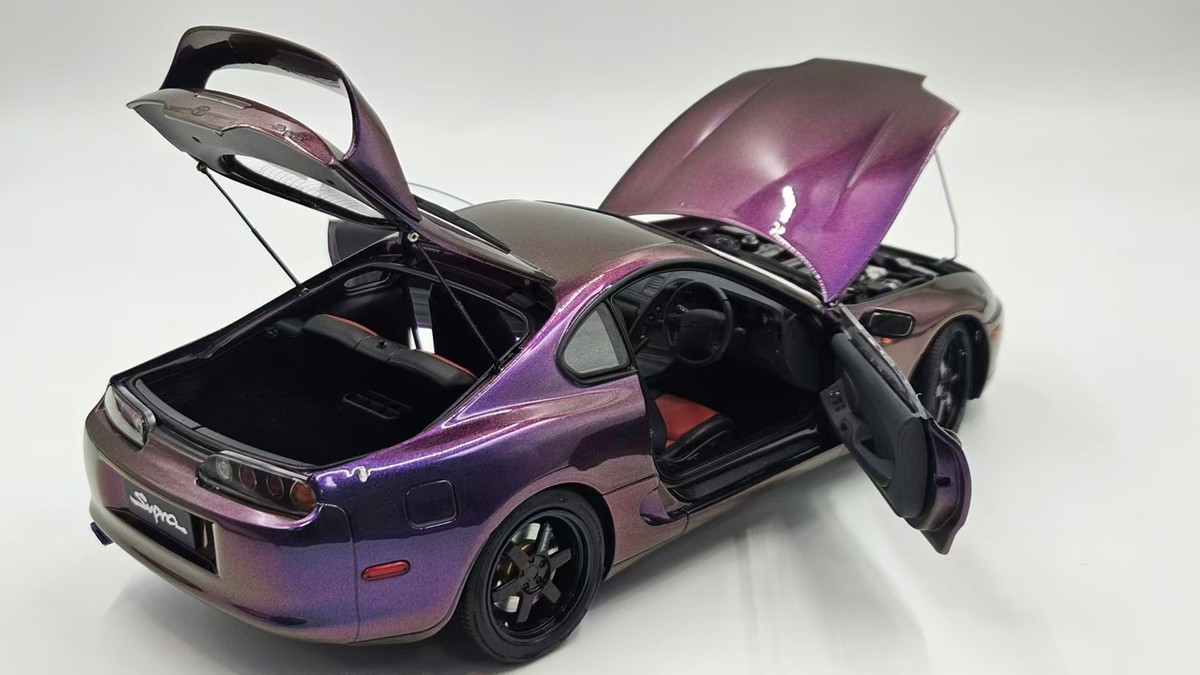 【新品】WhelArt 1:18 Toyota Supra A80 Purple 1/18 WHELART Toyota Supra A80 (Midnight Purple) Diecast Car