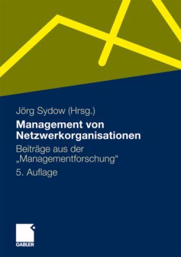 Thumbnail - Management Von Netzwerkorganisationen Beiträge Aus Der