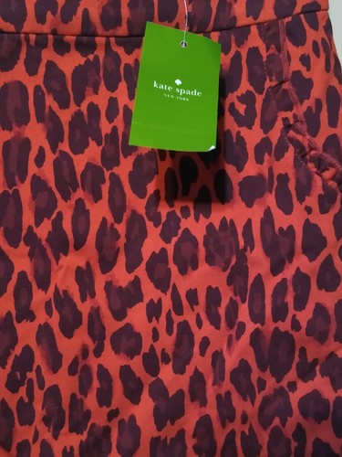 KATE SPADE KIDS GIRLS RED CHEETAH A-LINE SKIRT SZ: 132 / 12Y NWT - Picture 2 of 6