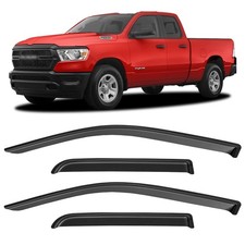 Window Visors Rain Guards for 2019-2025 Dodge Ram 1500 Quad/Extended Cab
