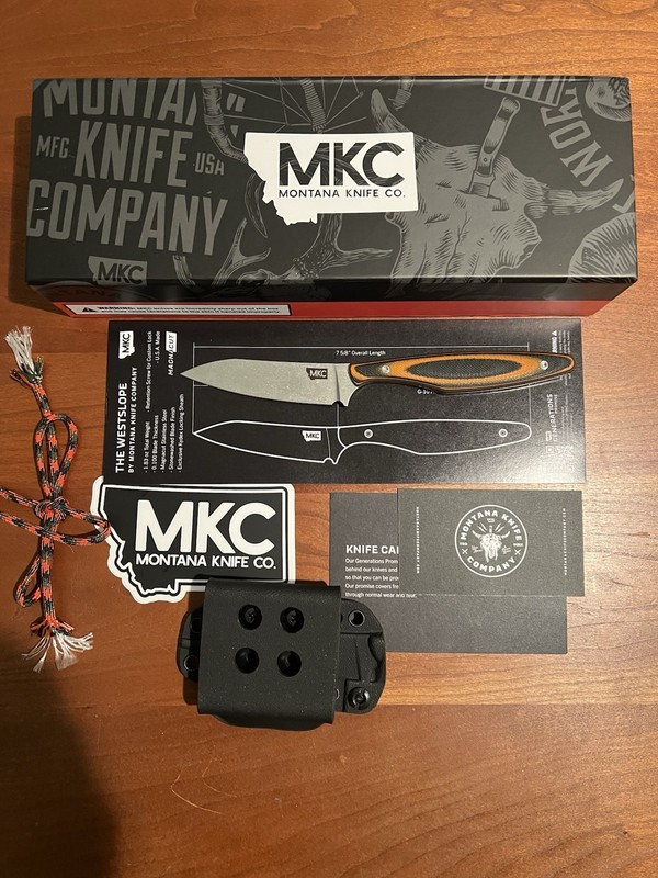 Montana Knife Company MKC Westslope Orange/Black