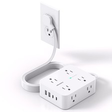 Surge Protector Power Strip, HANYCONY Extension Cord with Multiple Outlets, 5...