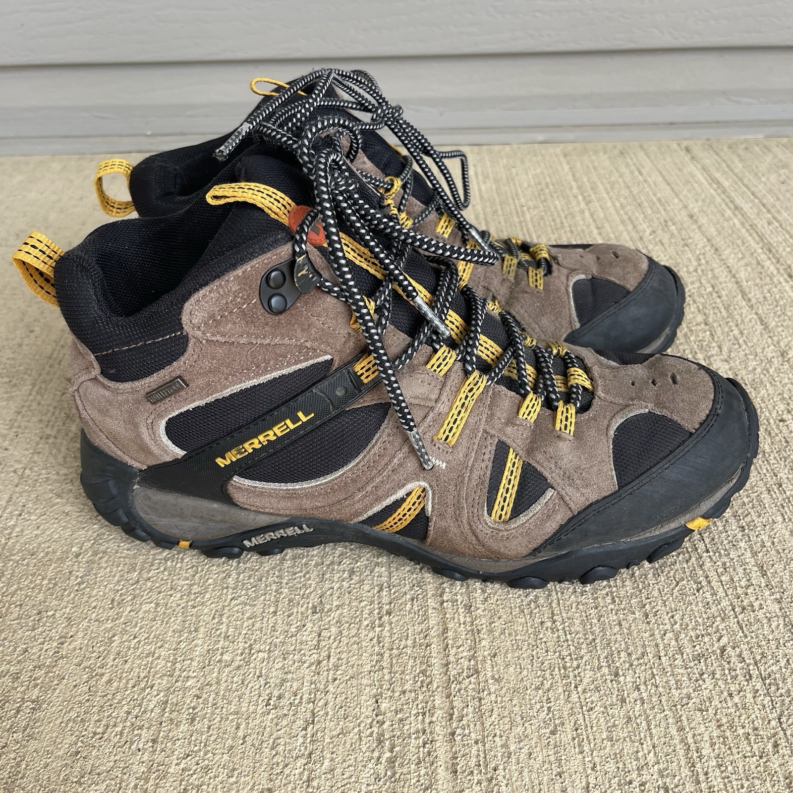 Merrell Yokota Trail Uomo Scarpe da Escursionismo Impermeabili GunSmoke Stivali Marrone Taglia 11 5