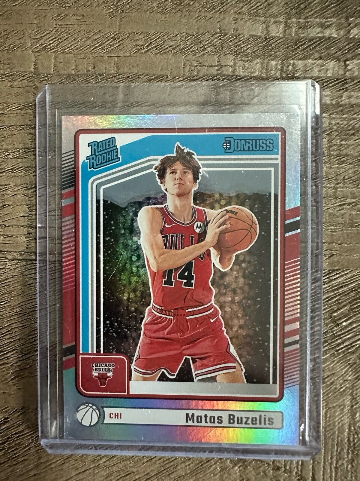 2024-25 Donruss NBA Matas Buzelis Rated Rookie Winter Holo 240 Bulls Parallel RC