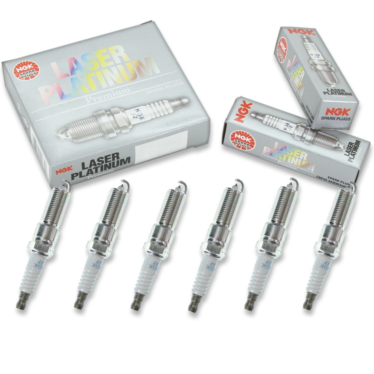 6 pc NGK 4997 PLZTR4A-13 Laser Platinum Spark Plugs for SPLZTR4A13 si