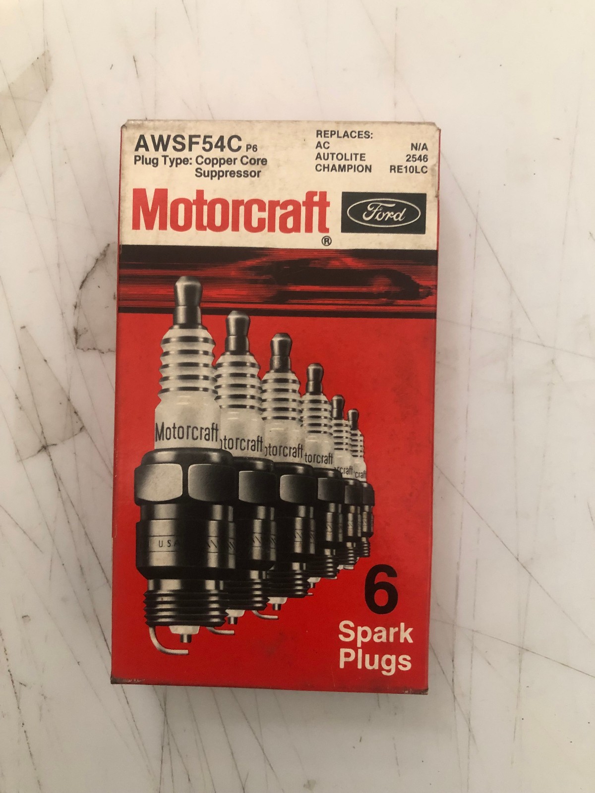 Motorcraft Spark Plugs Stock AWSF34p4  Pack of 6 New