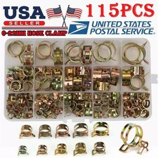 115 Pcs Fuel Line Hose Tubing Spring Clips Cl...