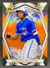 2022 Bowman Draft Chrome ORELVIS MARTINEZ Jays Invicta Orange Refractor SP /25