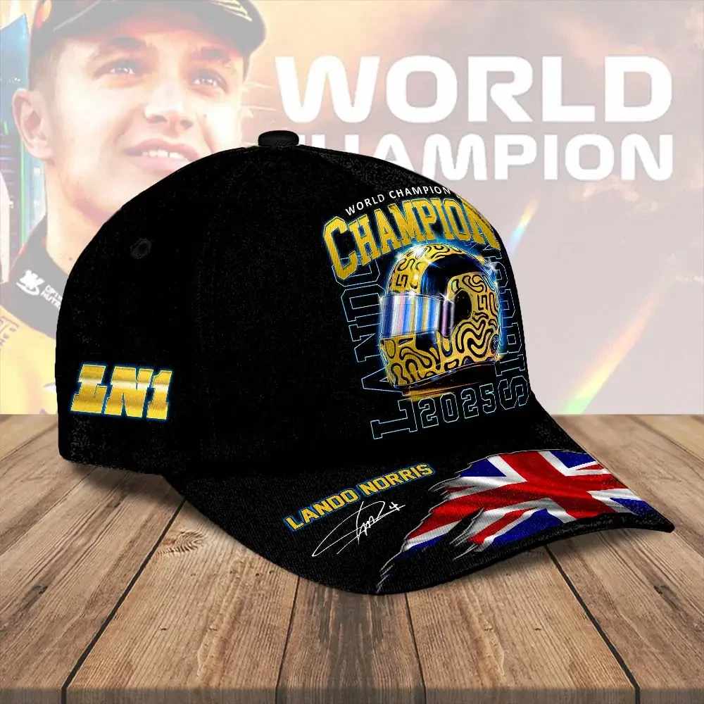 Lando Norris 2025 World Champion Classic Cap, Gift For Fans