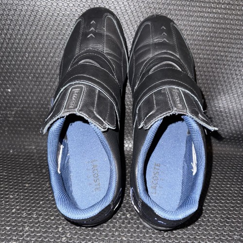 Zapatos deportivos Lacoste Swerve SU SPM de cuero negro azul libro y bucle para hombre talla 10” - Imagen 6 de 8