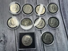 (Lot of 10) Mixed Date Kennedy Half Dollar Clad Coins in Capsules