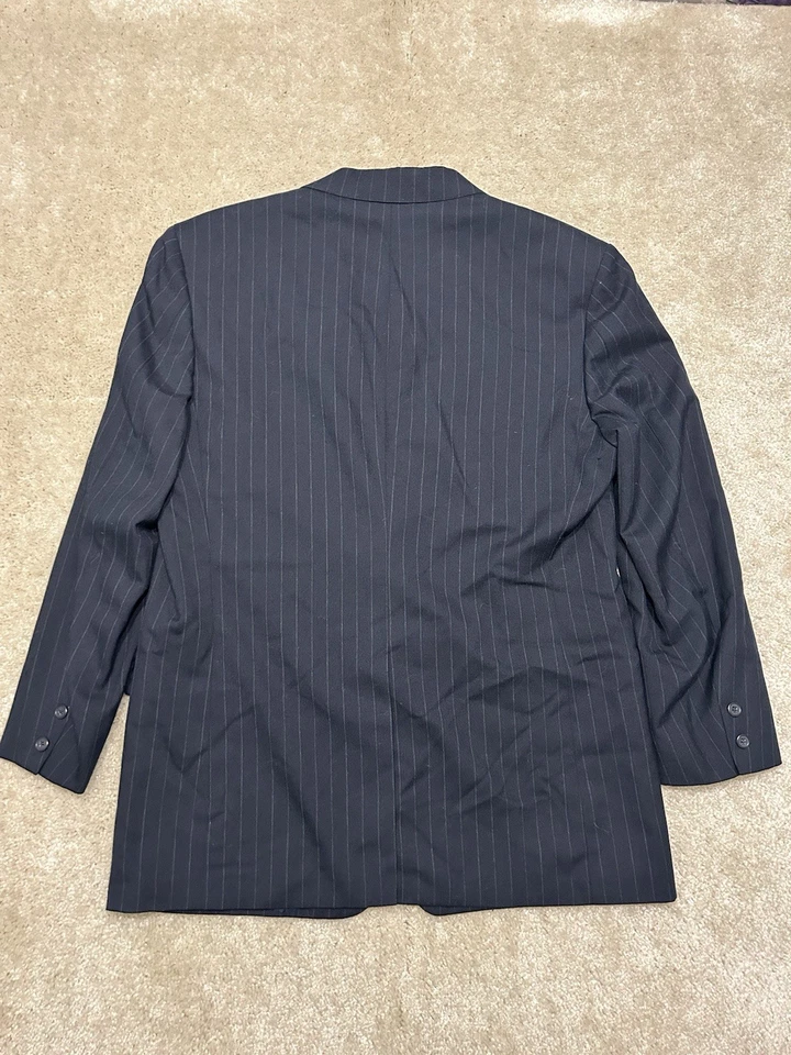 Brooks Brothers Brooksease Blazer Mens 42 Blue White Wool - Image 2 of 4