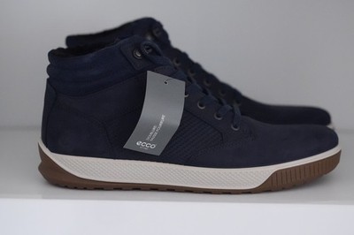 ECCO Men Bypath Nubuck Tred Sneakers Boots Marine Night Sky Navy Blue EU 43
