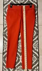 Nwt LOFT Red Marisa Skinny Mid Rise Marisa Fit Ankle Size 0 Red Excellent — photo 6