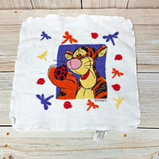 Vtg Tigger Holding Ladybug Butterflies Bath Child Washcloth Winne the Pooh Baby