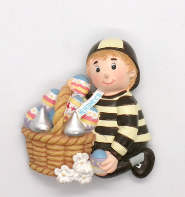 Hersheys Chocolate World Kurt Adler Easter Basket Boy Elf Magnet 2005