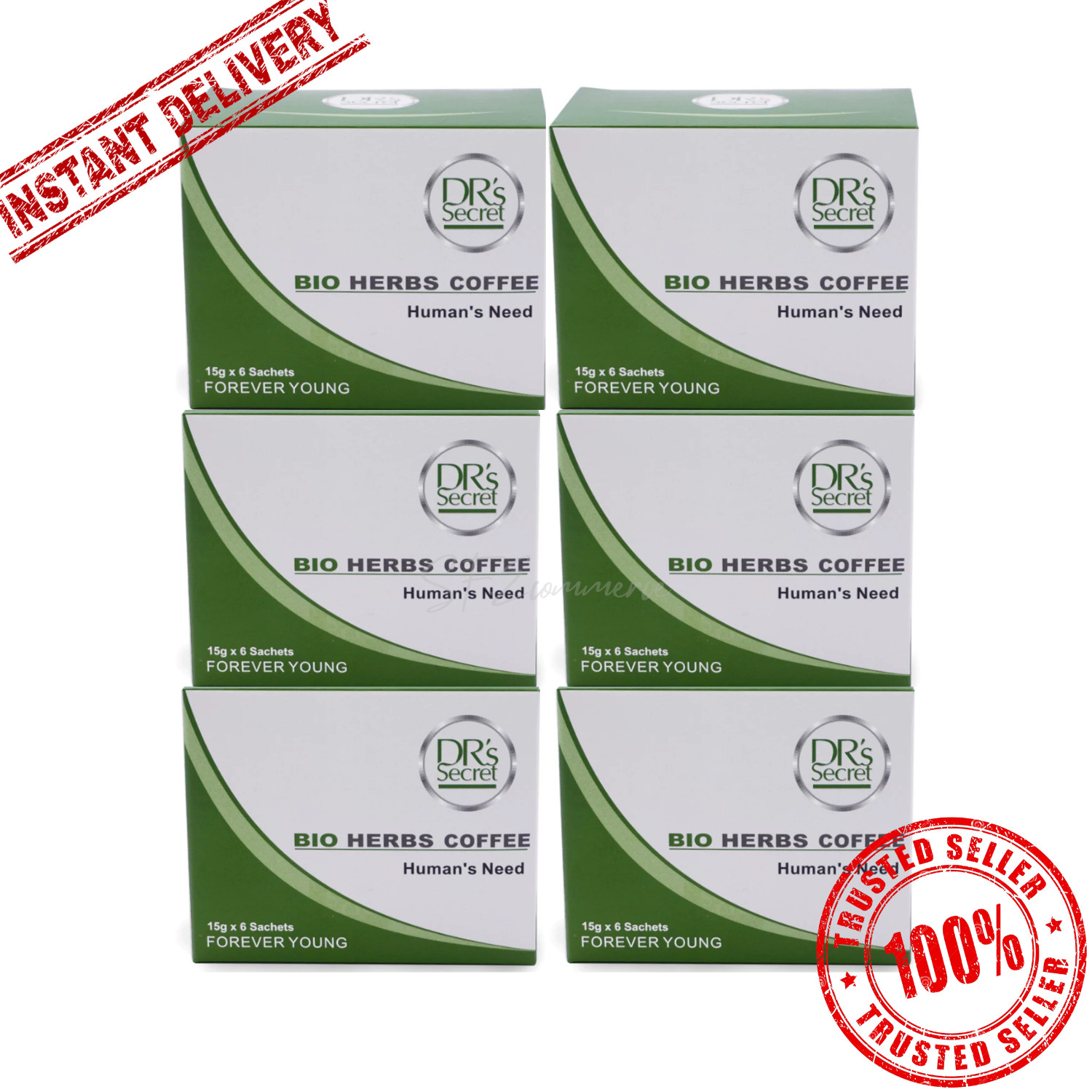 10 X Green Coffee Secret Natural Herbal Kopi Instant Herbs D