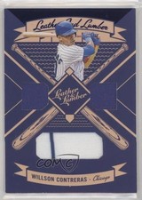 2019 Panini Leather & Lumber and Triple Relics Blue Willson Contreras 4l3