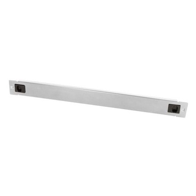 LogiLink Professional 19'' Blindpanel werkzeugfreie Einrastmontage 1 HE grau