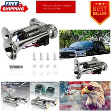 600DB Super Loud Air Horns with Compressor - Fits Cars, SUVs, Trucks, and Boats