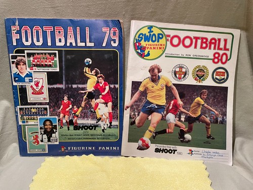 x2 PANINI Football 79 1979 & 1980 Part  filled  Football Sticker Album's