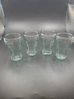 Set Of 4 Vintage Mini Coca Cola Classic Embossed Bottle Shape Style Glasses