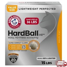 Lightweight Cat Litter 15lb Ultra Compact Clumps Odor Control Low Dust New