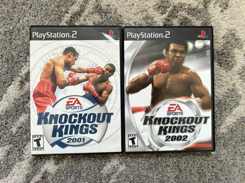 PS2 Knockout Kings 2001 & 2002 CIB TESTED