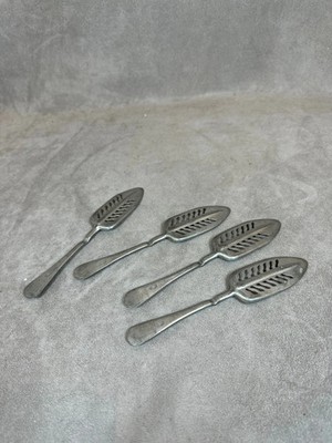 1 Antique Extra White Metal Absinthe Spoon Vintage 1900 Made in France