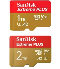 SanDisk Extreme Plus 1TB 2TB Micro SD SDXC UHS-I U3 V30 A2 MicroSDXC Memory Card