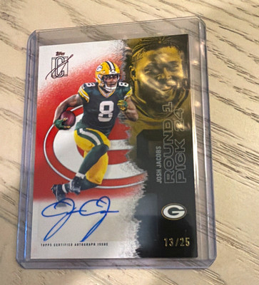 Topps 2025 Signature Class Josh Jacobs Green Bay Packers #22 Auto 13/25