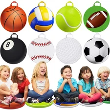 8 Pcs Sports Floor Cushions for Classroom Flexible Round Seating Pillow Soft ...
