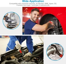 4Pcs Coilover Spanner Wrench Set, Professional Sturdy Universal Adjustment Wr...