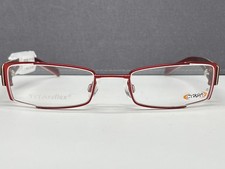 Titanflex Eschenbach Eyeglasses Frames Woman Red Square Oval Small Crush 850019