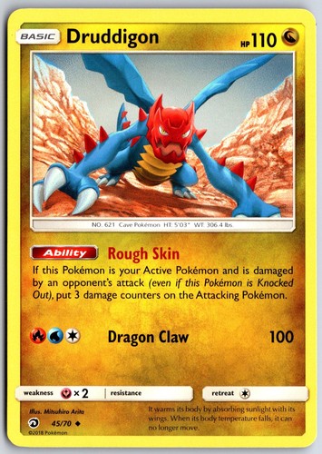 Druddigon 45 UC Dragon Majesty Pokemon NM/M