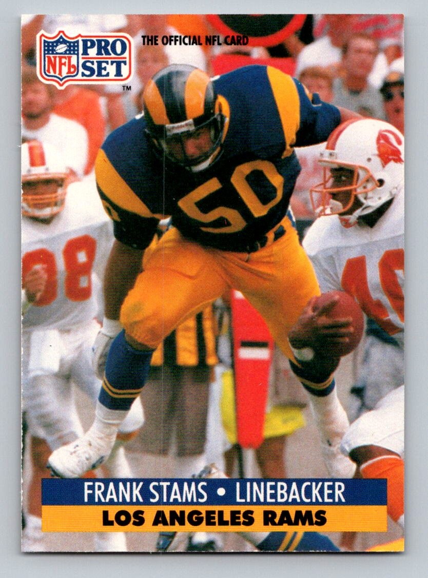 1991 Pro Set Frank Stams #205 Los Angeles Rams