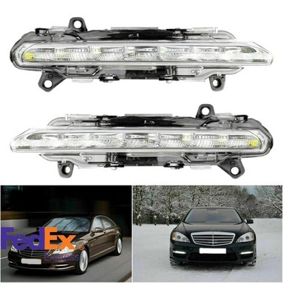 2x Car Fog Lights Daytime Running Lamps Repair For Mercedes-Benz W204 X204 W221