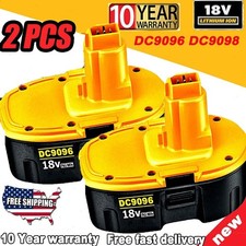 2 PACK 18V Battery For Dewalt 18 VOLT XRP DC9096 DC9098 Ni-MH DC9099 NEW