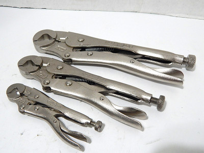 IRWIN VISE-GRIP 3 PC SET PARROT NOSE LOCKING PLIERS 10LW,7LW & 4LW