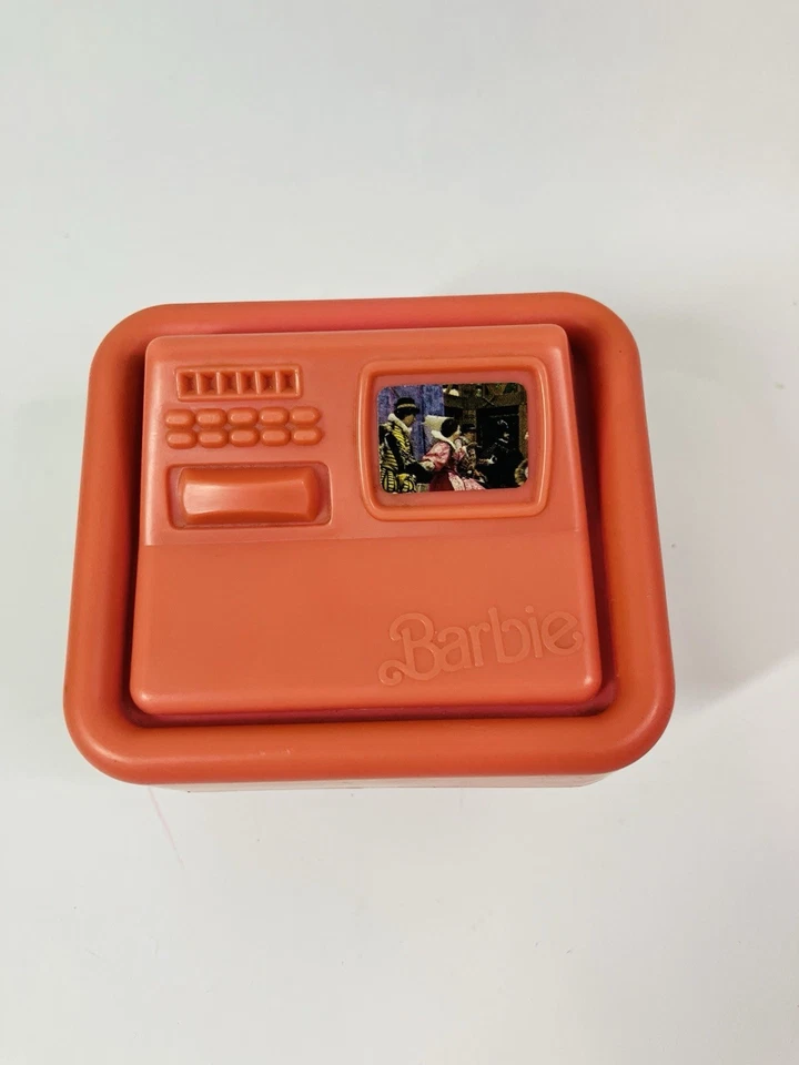 Vtg Barbie Dream House Furniture 1977 pink COMPUTER - Image 2 of 4