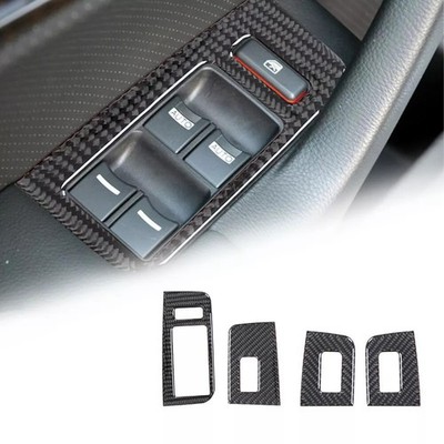 Set Carbon Fiber Innentürkontrollabdeckung Trimmt 4Pcs für Acura TL 2004-2008