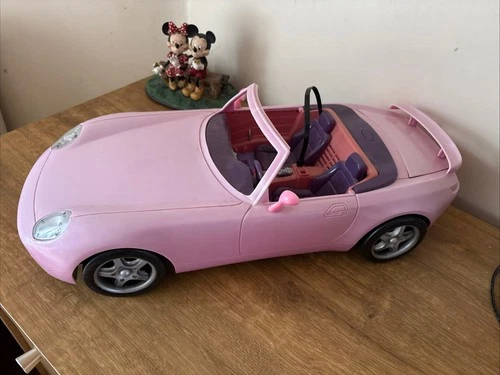 Vintage Barbie Type Car has sounds & lights vintage