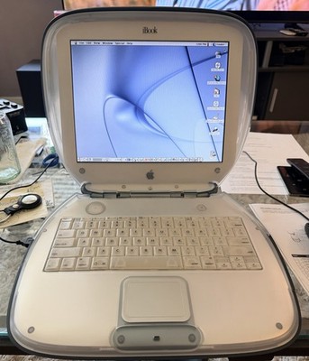 RARE Apple iBook G3 Clam Graphite FireWire MacOS 9.2.1