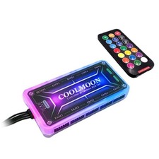 Adjustable RGB Light Fan Controller Remote Control Computer Case Hub Adapter Kit