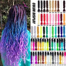 Synthetic Braiding Hair Extensions Kids Colored braiding Hair Women Girls Box