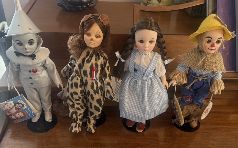 Wizard of Oz Dolls Effanbee 12" Set Dorothy Toto Scarecrow Tin man