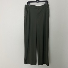 Old Navy High Waisted Sleek Tech Trouser Pants Size Large Green 784434 NEW