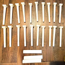 Wilton Grecian Cake Pillars Columns 7&rdquo; Decorative Cake Supports 20ct White vtg